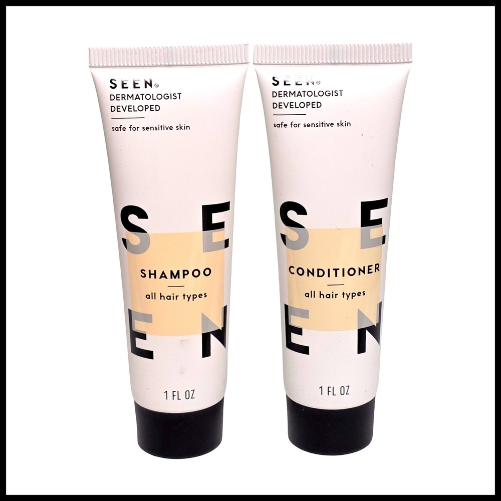 SEEN Dermatologist Developed Shampoo and Conditioner Duo Travel Size 1oz Each